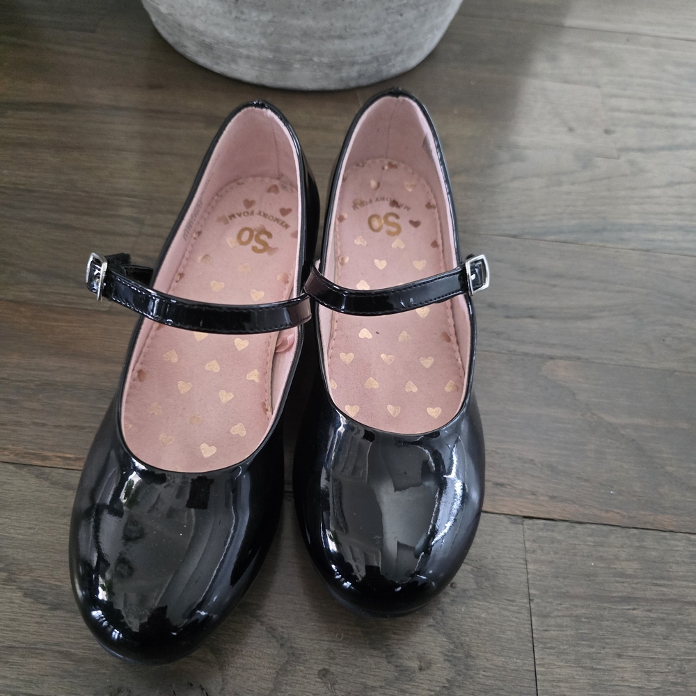SO Black Patent Kids Dress Shoes